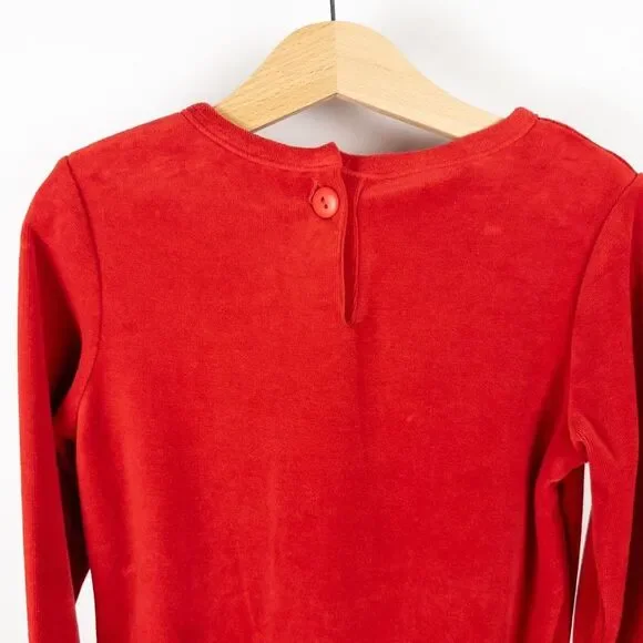 NEW Vintage 90s Sweet Potatoes Velour Cat Princess Dress Made in USA Red Sz 6X - Picture 4 of 10